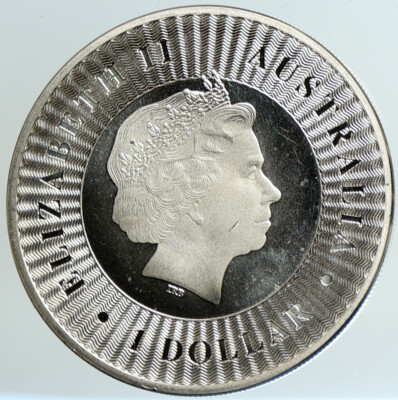 2017 AUSTRALIA UK Queen Elizabeth II Kangaroo PRF Silver 1OZ