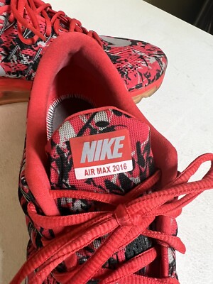 air max 2016 red black