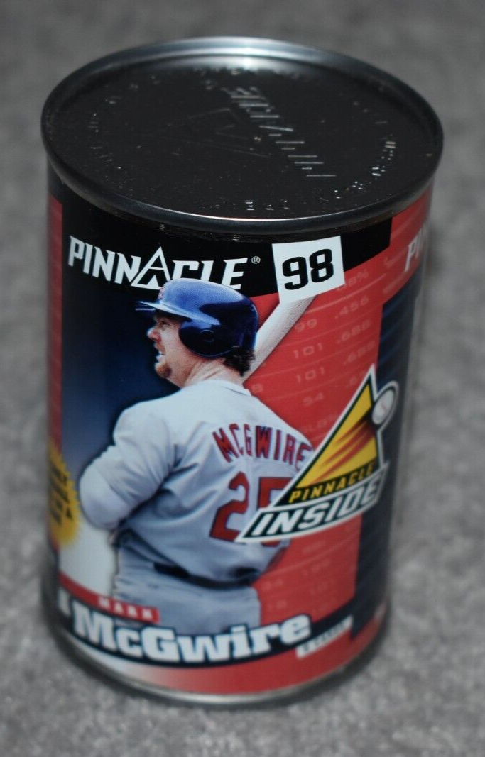 1998 PINNACLE INSIDE ST. LOUIS CARDINALS MARK McGwire BASEBALL CARDS IN A CAN