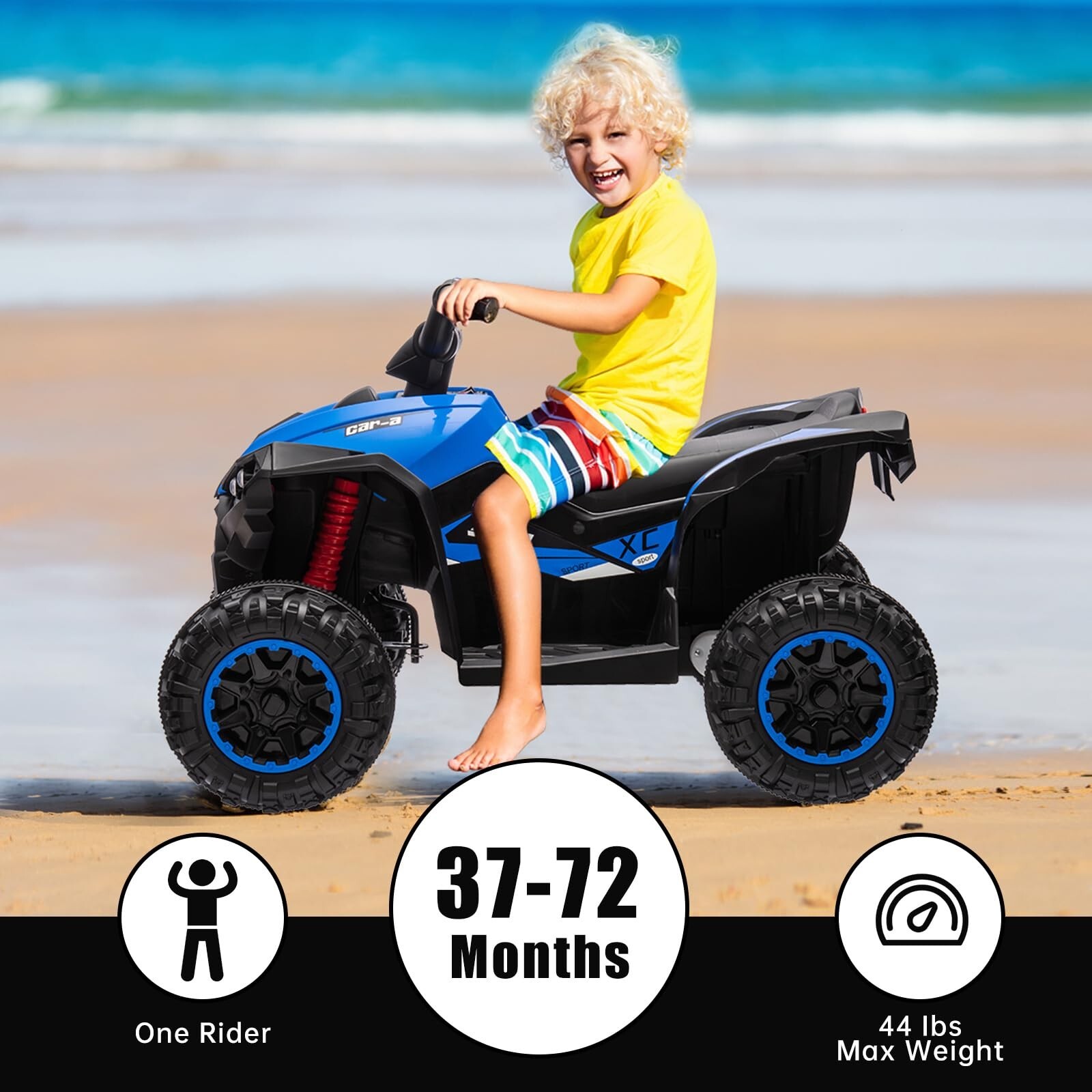 12V Kids ATV Ride on Car Electric Toys OffRoad 4 Wheeler Quad W