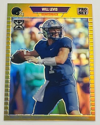 Will Levis 2023 Leaf Pro Set Nashville Gold Limited Edition RC #130/199