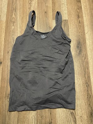 Breezies Shirt, Womens Size Large, Gray, Stretchy, Tank Sleeveless