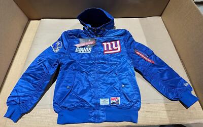 NWT Alpha Industries x New Era NFL New York Giants L-2B Bomber Jacket MSRP $275