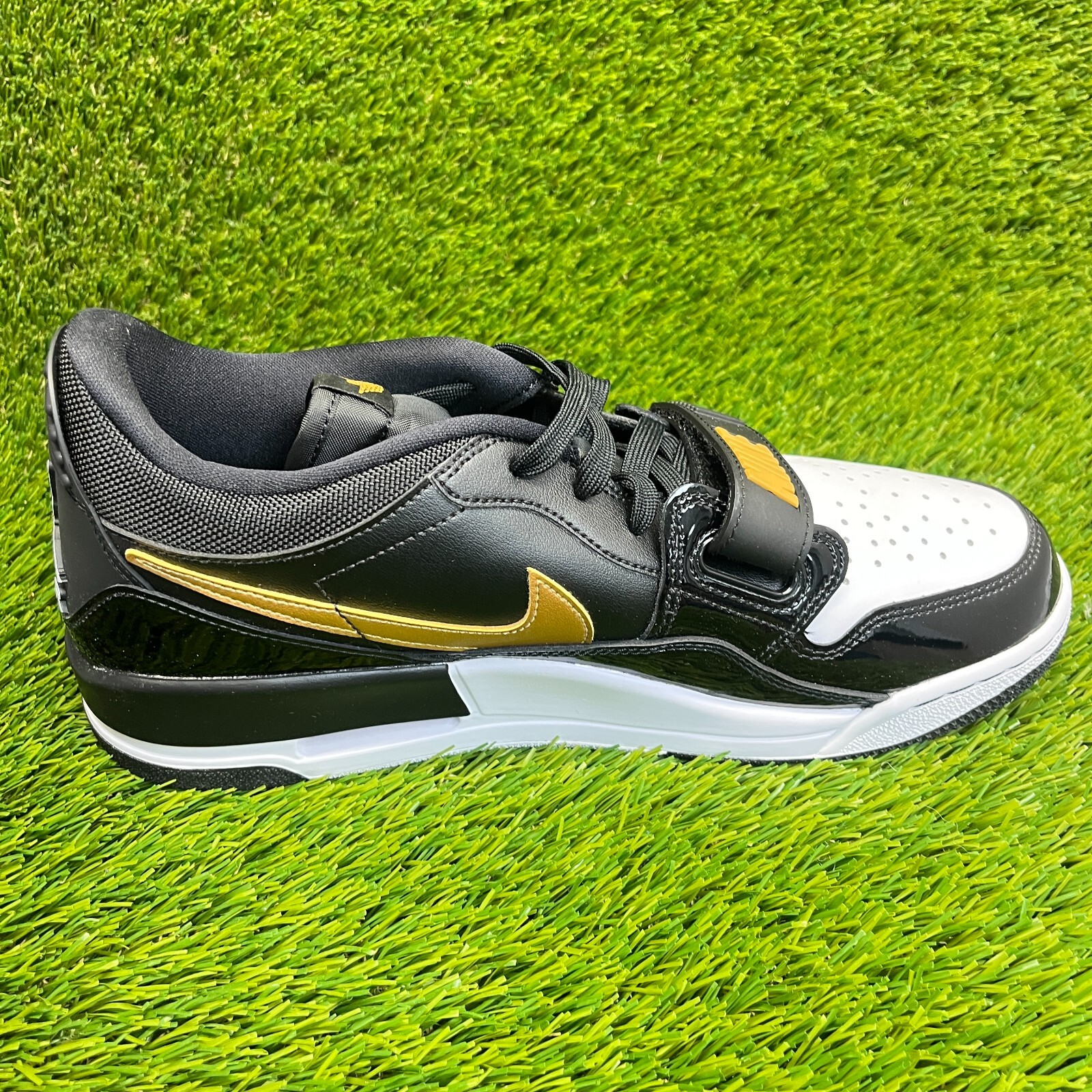 SAOLA Scarpe da ginnastica Nike Air Jordan Legacy 312 basse da uomo taglia 10 5 nere oro