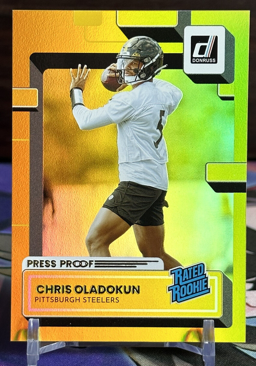 Pittsburgh Steelers 2022 Donruss Premium GOLD Holo Foil Press Proof pittsburgh-steelers-2022-donruss-premium-gold-holo-foil-press-proof