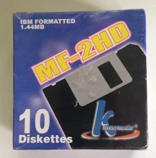 KHypermedia IBM Formatted Floppy 10 Diskettes 1.44MB MF-2HD Vintage
