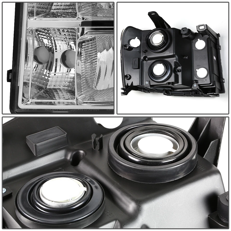 PARA GMC SIERRA 2007-2014 OE REPUESTO FAROS ESQUINEROS CROMADOS/ÁMBAR 3500HD Foto 3 de 4