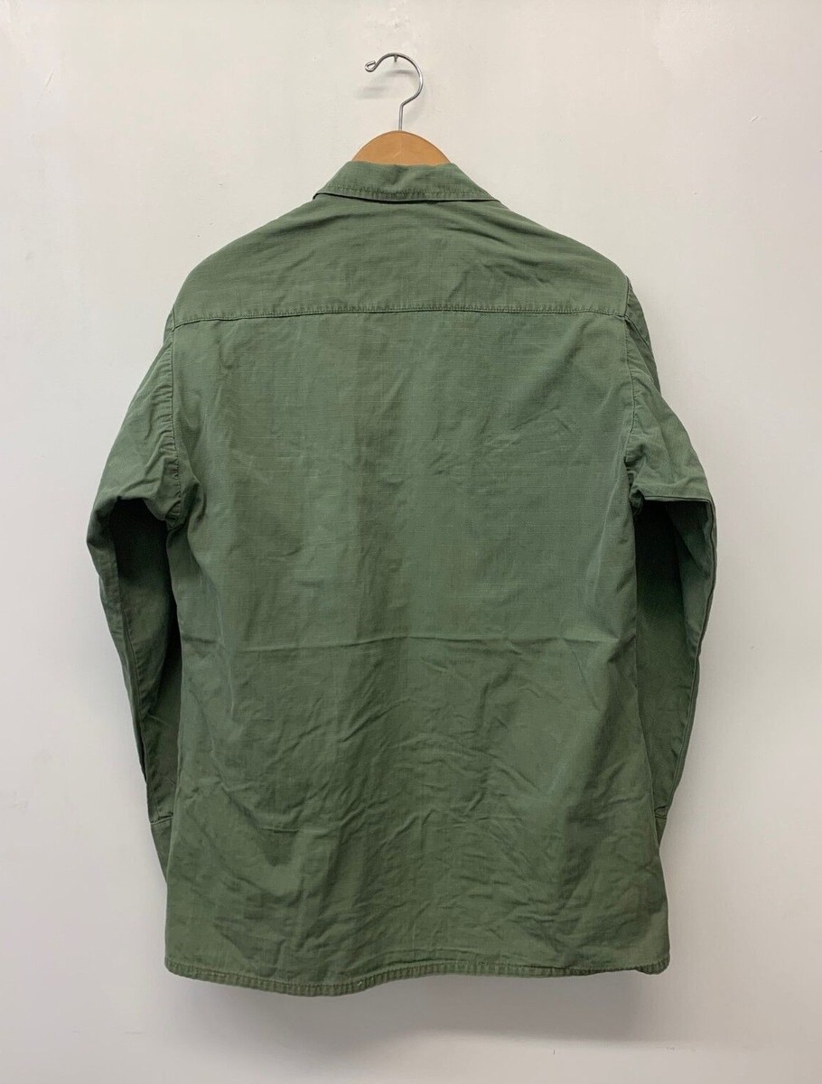 68年製 US ARMY Jungle Fatigue Original Vietnam War 3rd Pattern Jungle Fatigue Jacket-High