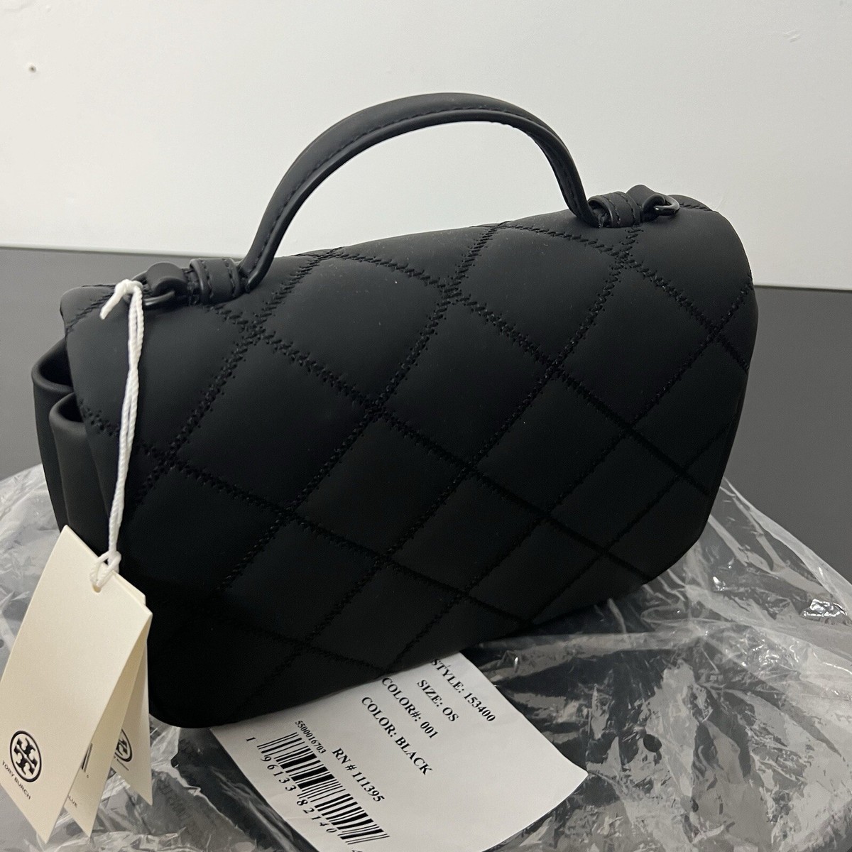 Tory Burch WILLA Matte Black Small Top Handle Bag Crossbody