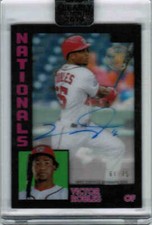 2019 TOPPS CLEARLY AUTHENTIC VICTOR ROBLES TBA-VR 1984 AUTOGRAPH AUTO /75 BLACK