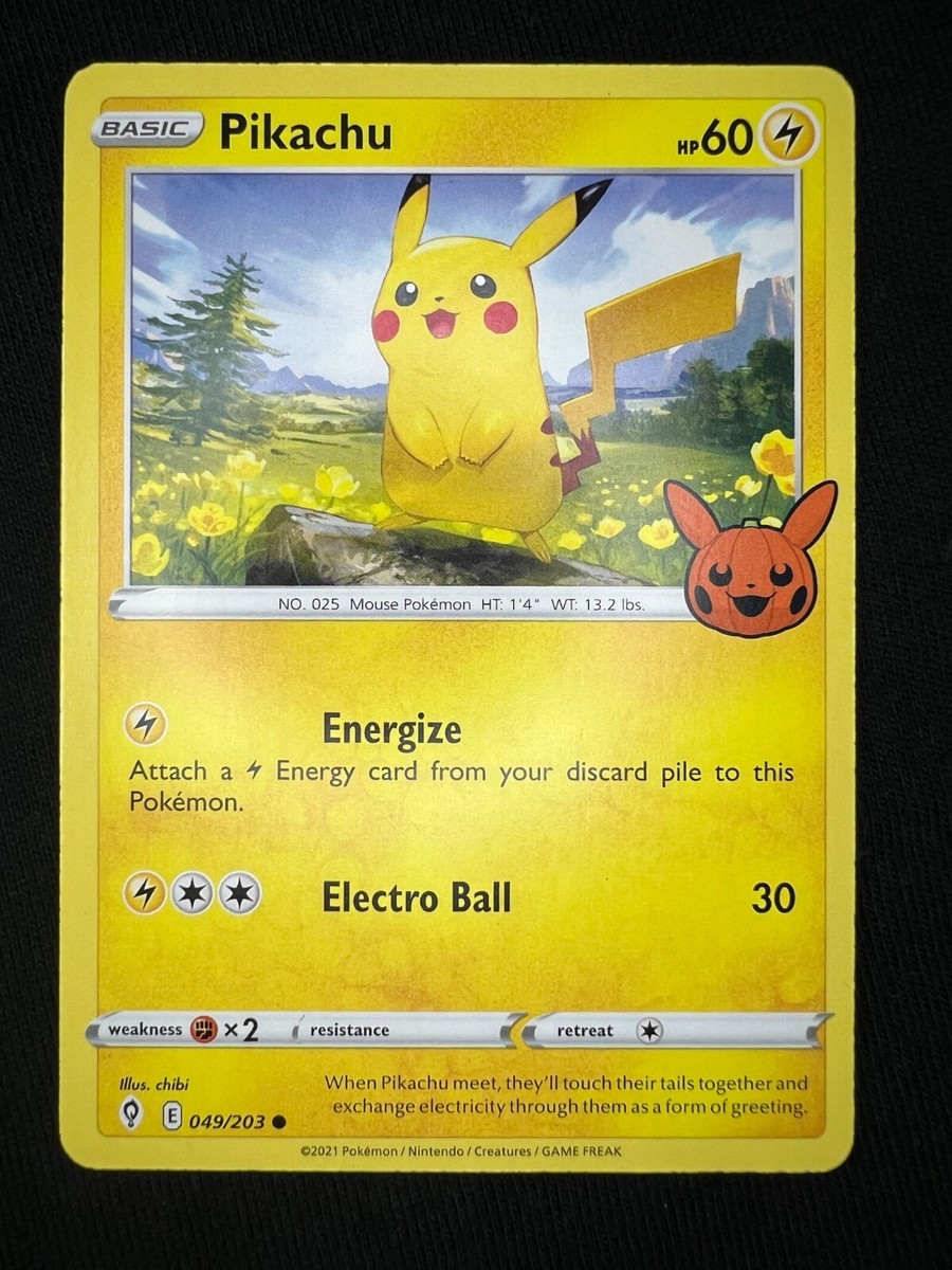 pikachu halloween pokemon card Pikachu Trick or Trade 2022 Halloween 🎃 Pokémon Card NM-Mint 049/203