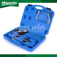Radiator Cooling System Vacuum Purge Coolant Tool Kit with Adapter Case Hose