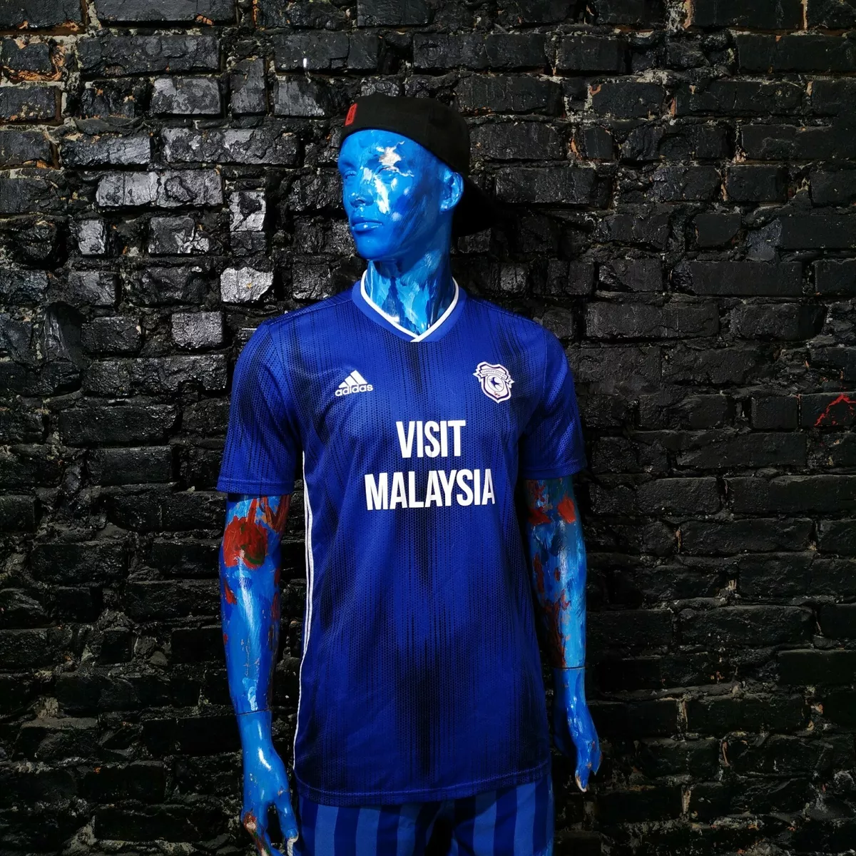 Cardiff City Home football shirt 2019 - 2020 Adidas DP3532 Polyester Mens  Size L