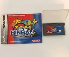 Game Boy Advance - Pokemon Pinball Ruby & Sapphire - GBA 2003 - Tested