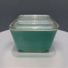 VNTG PYREX Turquoise Robin Egg Blue 501  w/ Lid  Fridge Refrigerator Box 1950s