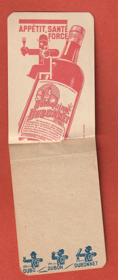 PETIT CARNET PUBLICITAIRE - DUBONNET VIN TONIQUE AU QUINQUINA - CHAT - Photo 4/4
