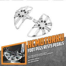 Chrome Passenger Floorboard Male Mount For Harley Touring Softail Dyna Sportster