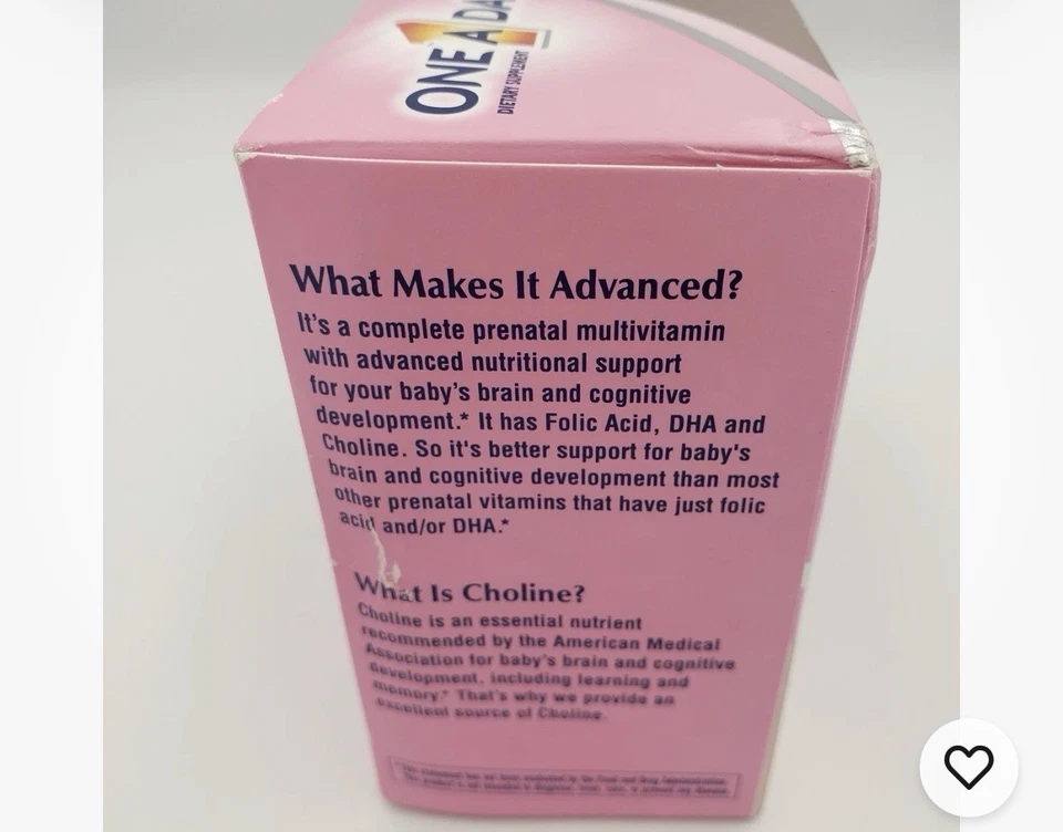 Multivitamínico Completo Avanzado Prenatal One A Day para Mujer - 30 Cápsulas Blandas y... Foto 3 de 4