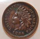 1886 Indian cent