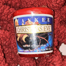 Yankee Candle Christmas Eve Scent Christmas Red Votive Candle 1.75 oz