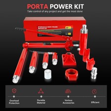 20 Ton Hydraulic Jack Porta Power Lift Ram Body Frame Repair Kit Auto Shop Tool