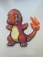 Charmander Pok mon FireRed LeafGreen Perler Beads Retro Sprite Pixel Art