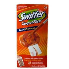 Swiffer Carpet Flick Refill 1 Box Of 24 Cleaning Cartridges Sealed New