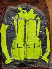 Tourmaster Men's Green Black Transition 3.0 Motorcycle Jacket MEN XLG 48