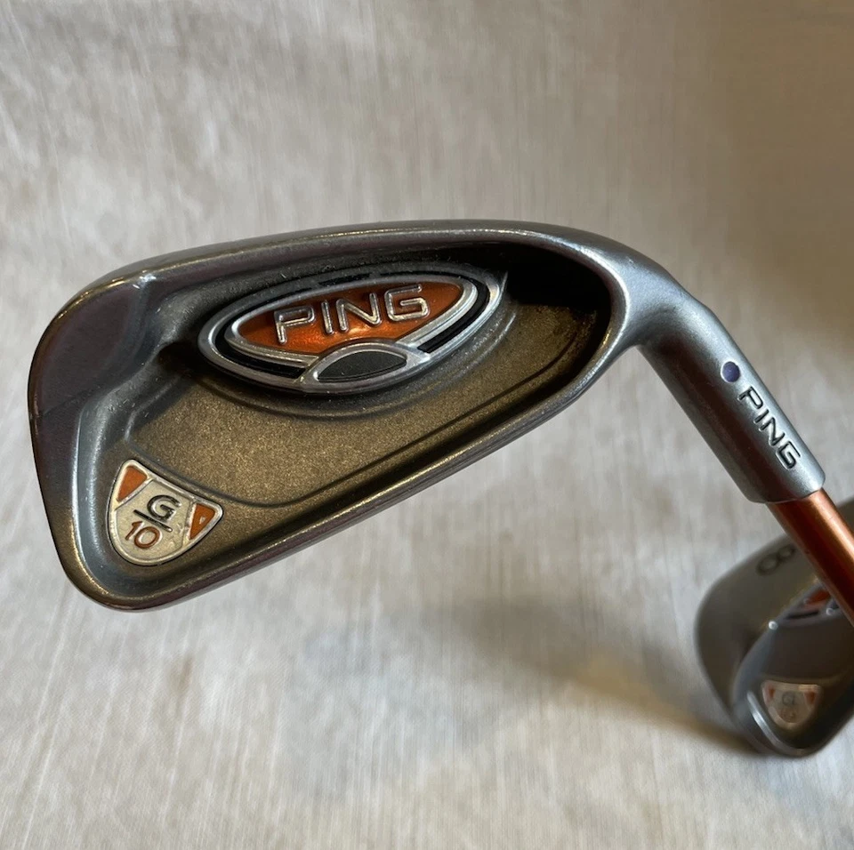 Ping G10 Irons 4,5,8 Ping TFC 129I Graphite Regular Flex Right Handed Blue Dot - Image 3 of 4