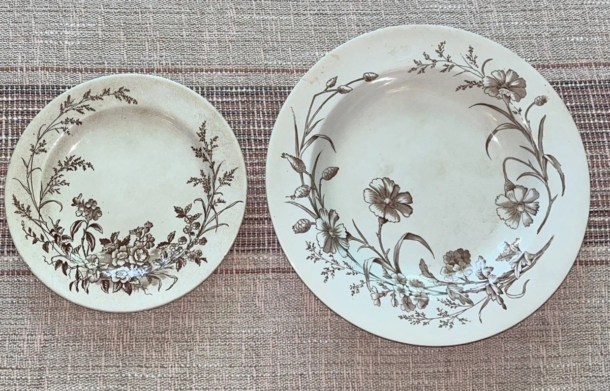 Antique Cliff “ Verbania” Dinner Plate “Montreal” Bread Plate