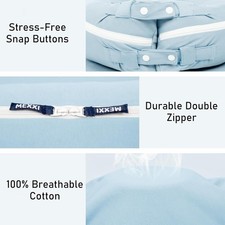 Organic Cotton Baby Spare Cover for Dock-a-tot Deluxe Docks  Hypoallergenic