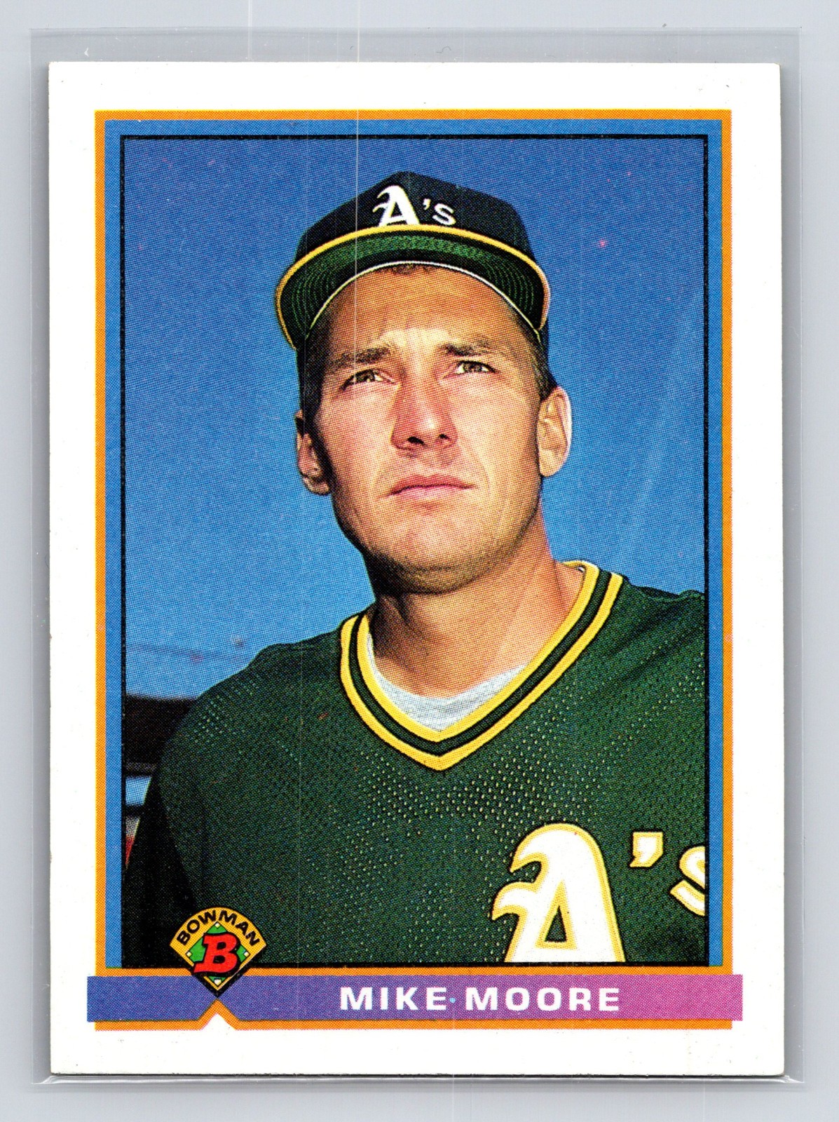 1991 Bowman #212 Mike Moore Oakland Athletics Baseball Card