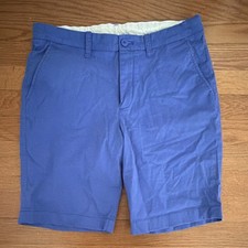 Crewcuts Boys Blue Chino Shorts Size 14 Cotton Twill Flat Front Pockets