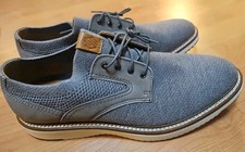 UPTON KNIT MEN SHOES SIZE 12 M GRAY LACE UP BY JOHNSTON  MURPHY DISPLAY MODEL