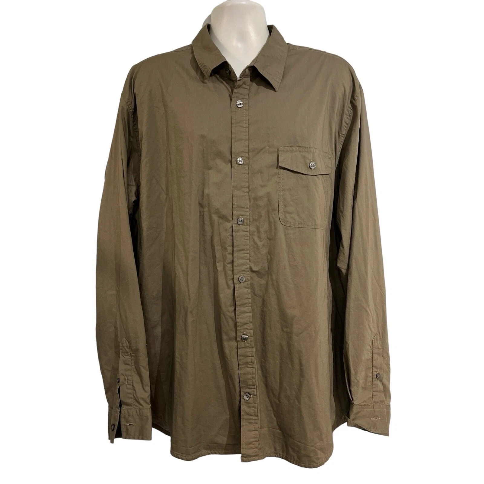 Gap Shirt Button Down Fleece Lined Shacket Jacket Size XXL Chore Barn Outdoor