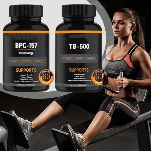 Confezione 2 Integratori Booster Crescita Muscolare 1000Mcg 60+60 Capsule - Foto 3 di 10