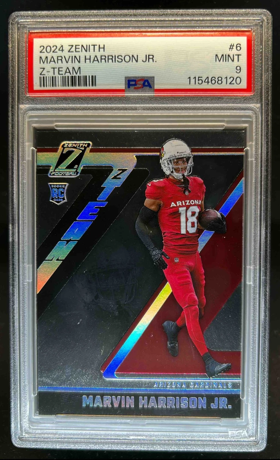 Marvin Harrison Jr. Panini Zenith Z-Team #6 Base