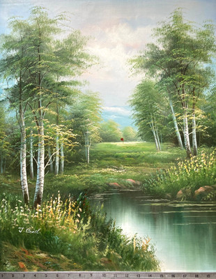 Original Oil Painting ''Par Three''