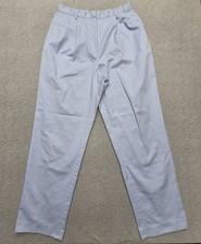 Lands End Womens Pants 12T Blue Pull On Chino Casual Stretch Waist Trousers 30x3