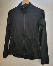 C9 by Champion Women s Track Jacket Full Zip Lightweight Black Knit M