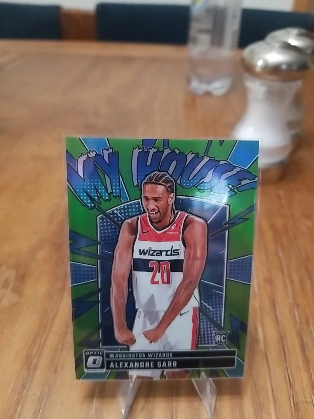 2024-25 Optic Basketball Alexandre Sarr My House Lime RC 022/199 No. 9
