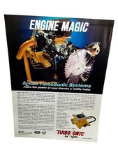 1976 Accel Turbosonic Engine Magic Print Ad Turbo Charger Performance