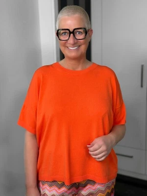 MILANO ITALY - Kurzarm Pullover / orange - Bild 1 von 4
