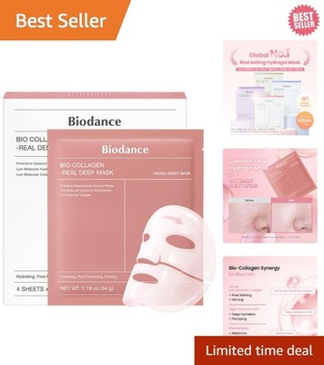 -Collagen Real Deep Mask, Hydrating Overnight Hydrogel Face Mask, Pore Minimi...