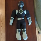 BLACK Power Ranger Plush Doll Saban 1993 Vintage 12"  VINTAGE