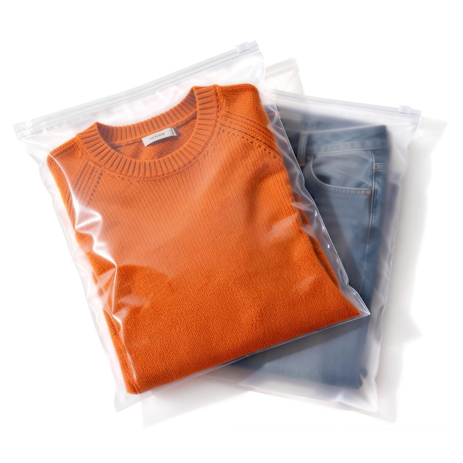 30 Bolsas Reutilizables Tipo Zip Lock Grandes 40 x 30cm Plástico Transparente