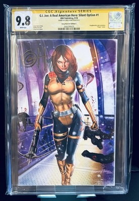 G.I. Joe Silent Option #1 Scarlett Virgin Full Art SIGNED by Greg Horn CGC 9.8