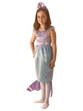 Halloween Girls Mermaid Dress Headband Costume Medium 6-8