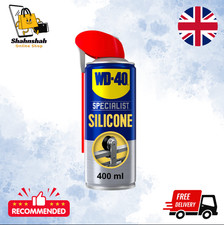 WD-40 Specialist Silicone Spray Lubricant 400ml Can Versatile All-Weather