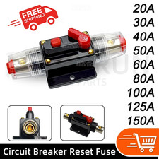 20A-150AMP Trip DC Car Audio Solar Energy Inline Circuit Breaker 12V Fuse Holder